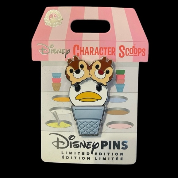 Disney Accessories - Disney Character Scoops Limited Edition Enamel Pin Donald Duck Chip & Dale
